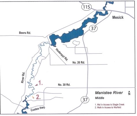 With just about 100 miles of fishing waters provided by the river, access to the Manistee River is quite easy. . Manistee river fishing regulations